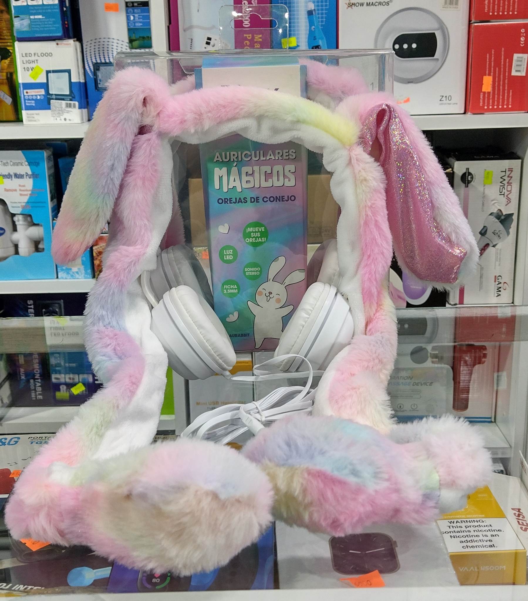AURICULAR CON CABLE DINAX Y OREJERAS DX-AURABBIT