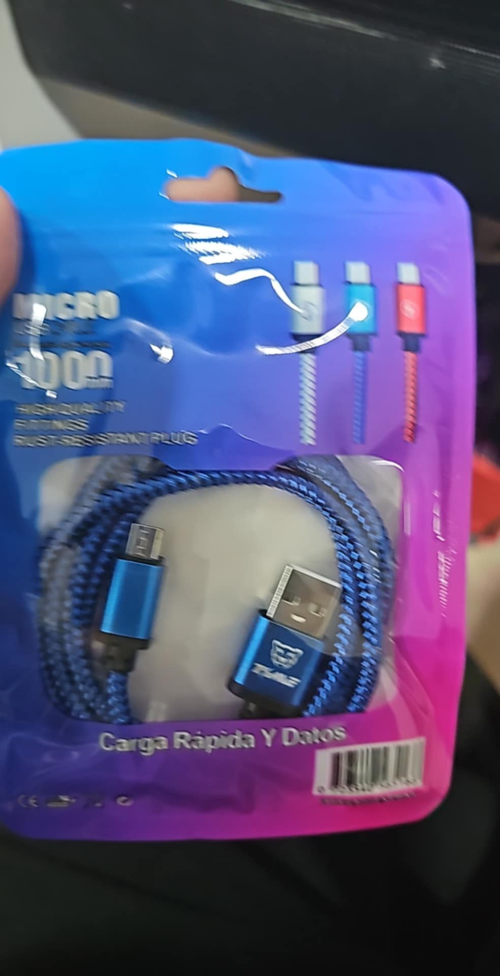 CABLE V8 TIME BOLSITA