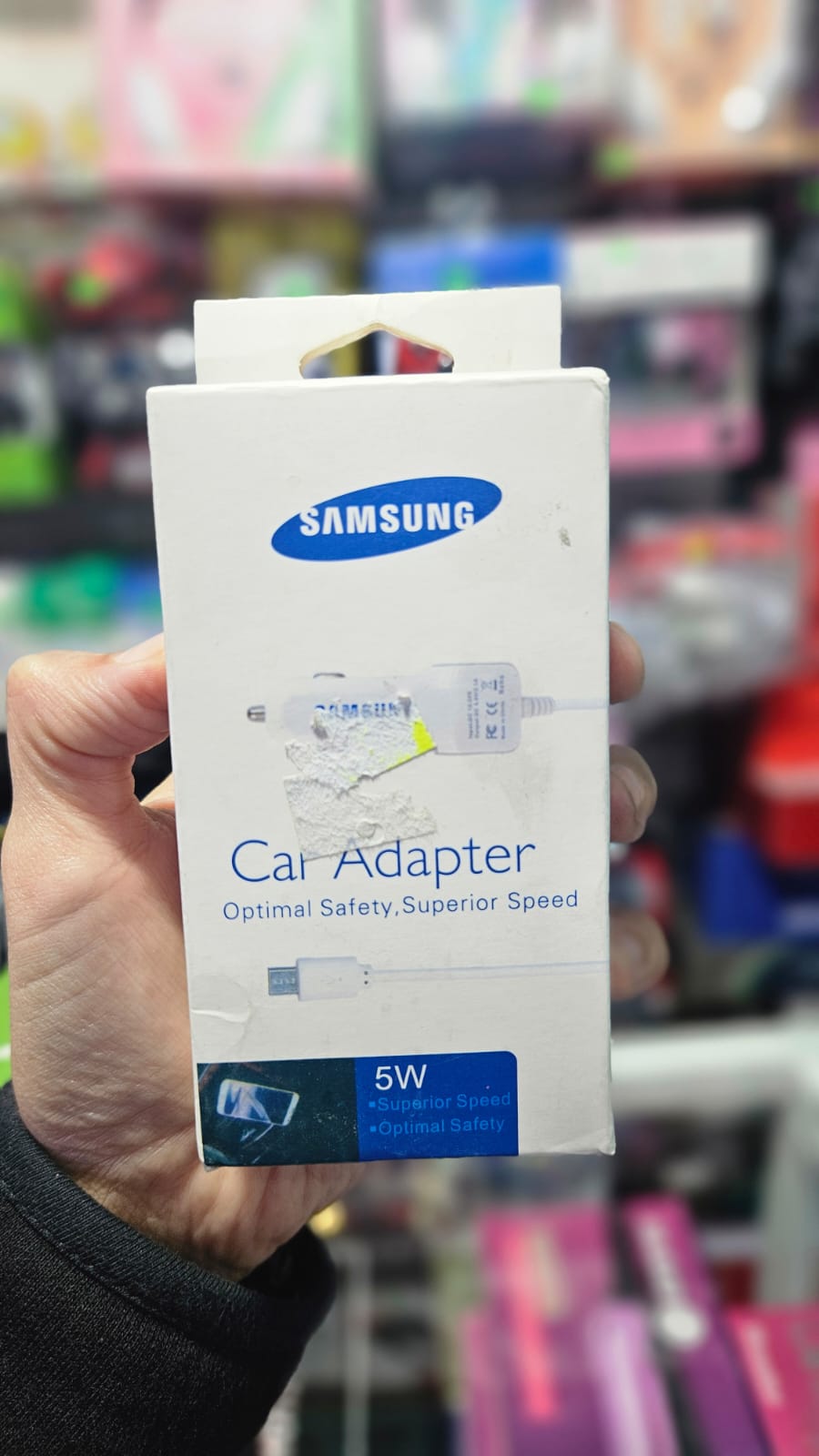 CARGADOR DE AUTO FICHA MICRO SAMSUNG