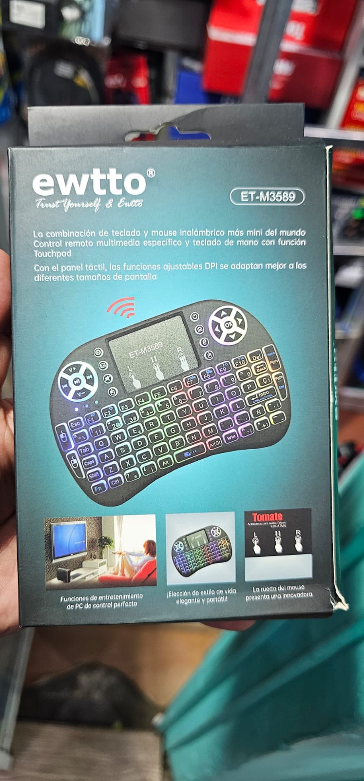 MINI TECLADO  RETRO LUMINOSO ET-3589