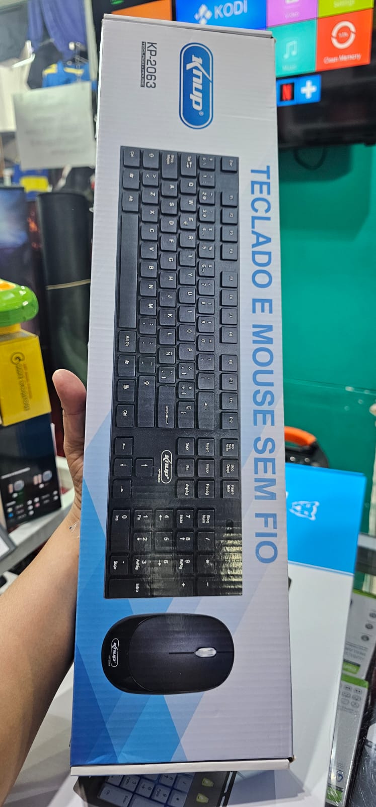 TECLADO Y MOUSE INALAMBRICO KP2063