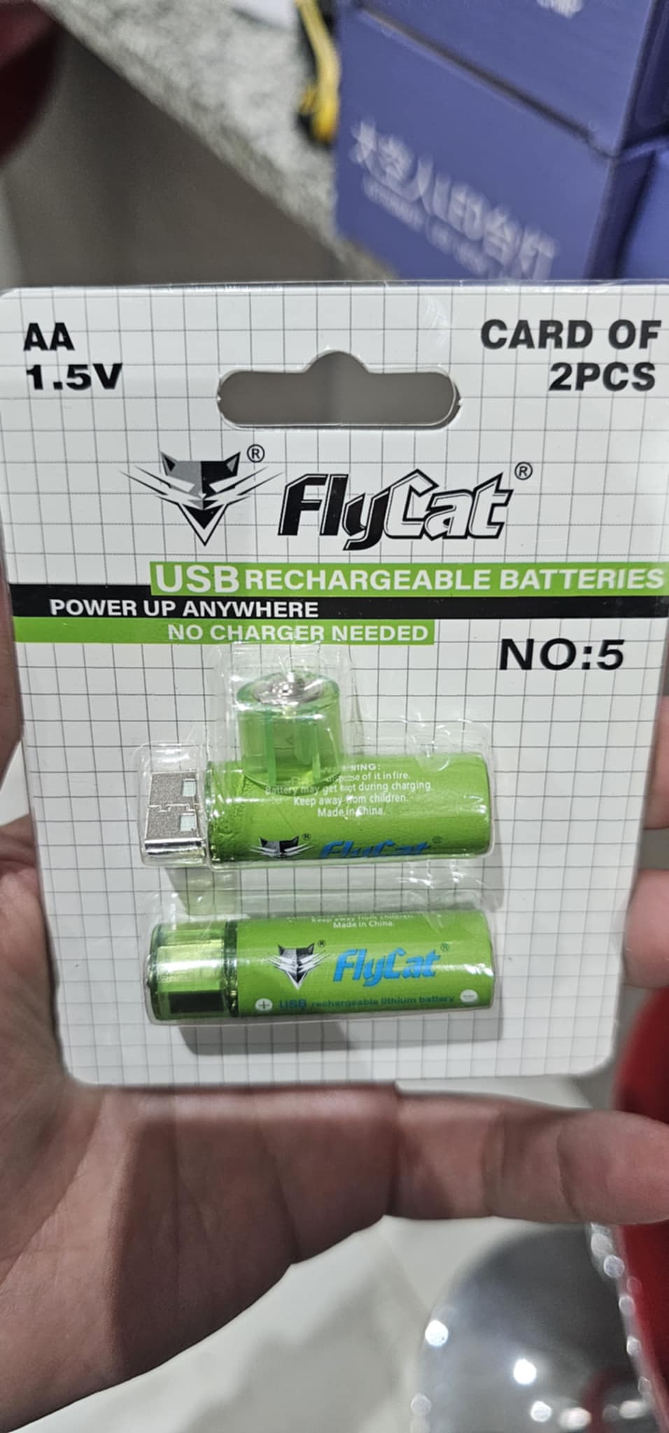 PILAS RECARGABLES CON USB  FLYKAT