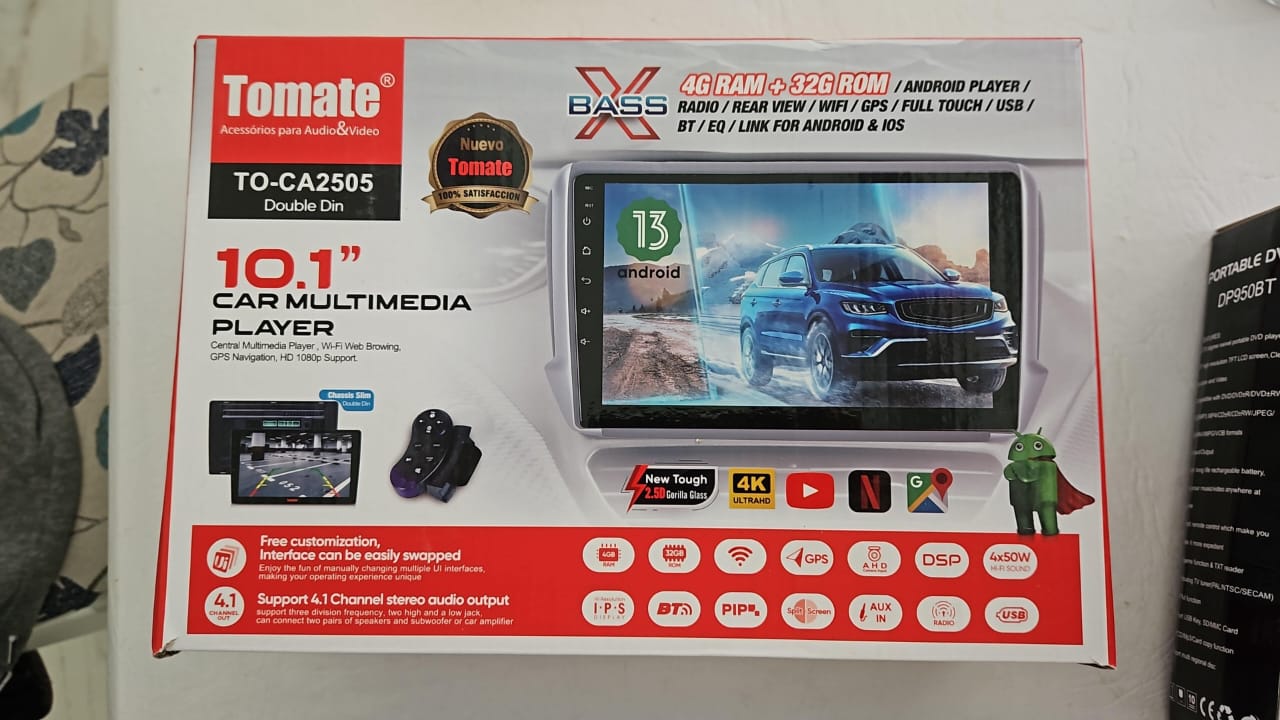 STEREO DOBLE DIN 10,1" TO-CA2505