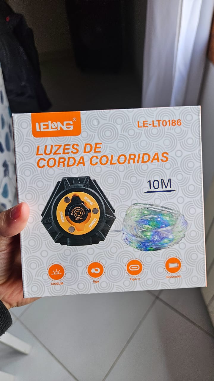 LUCES DE CUERDA COLORIDAS 10M LE-LTO 186