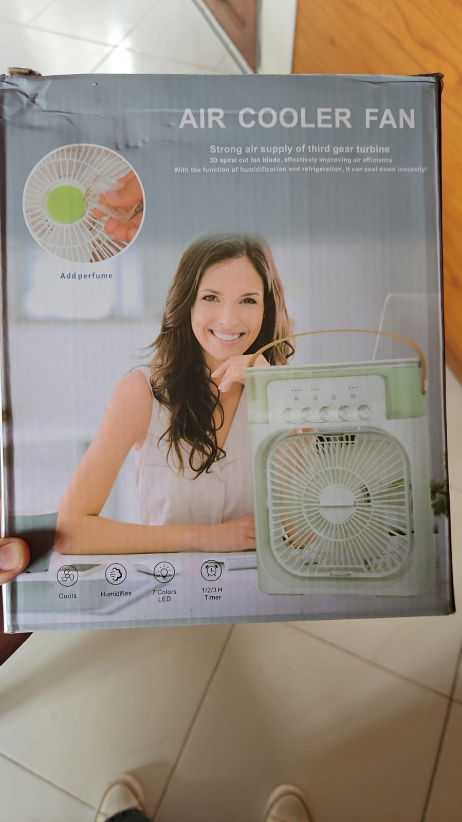 MINI VENTILADOR CON HIELO