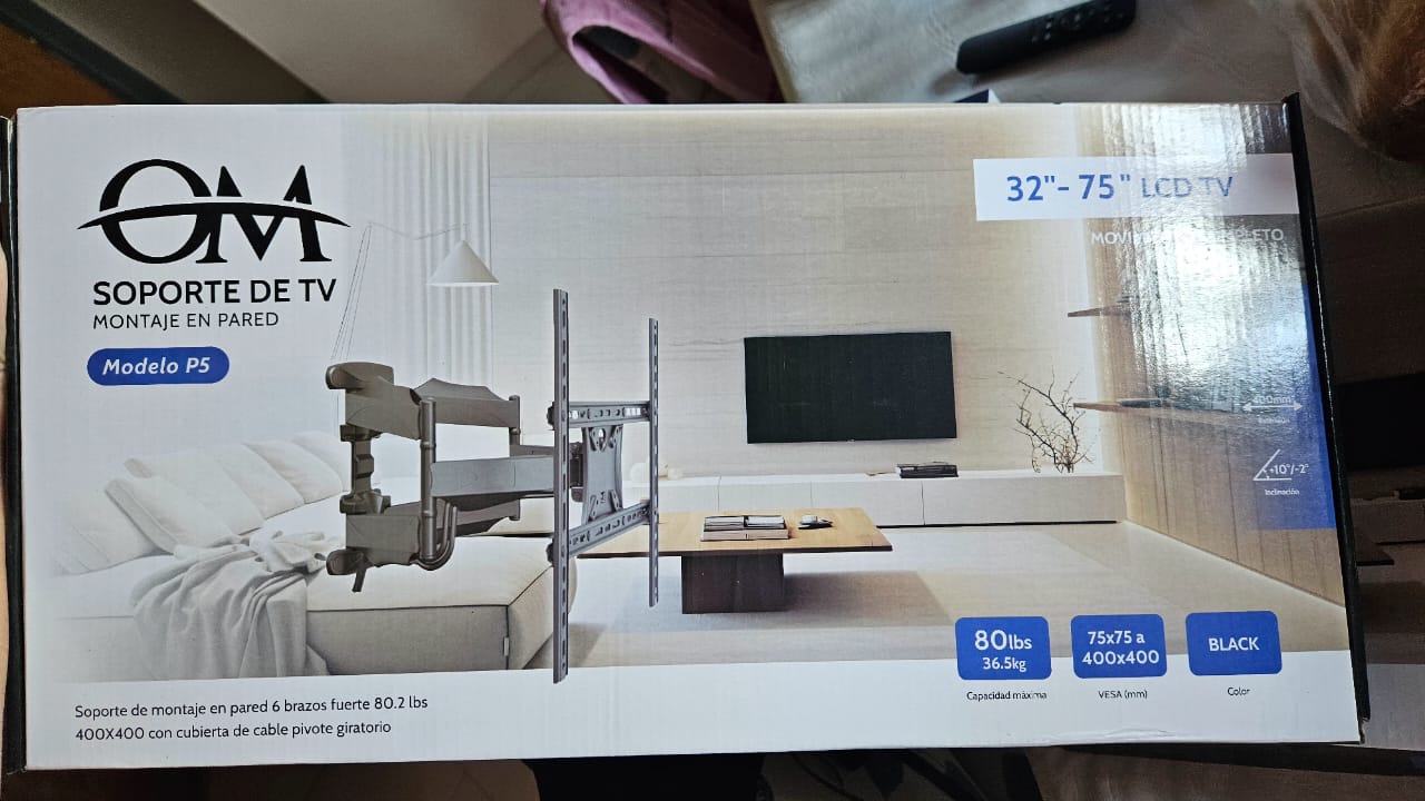 SOPORTE DE TV MOVIL  OM-P5 DE 32 A 75"