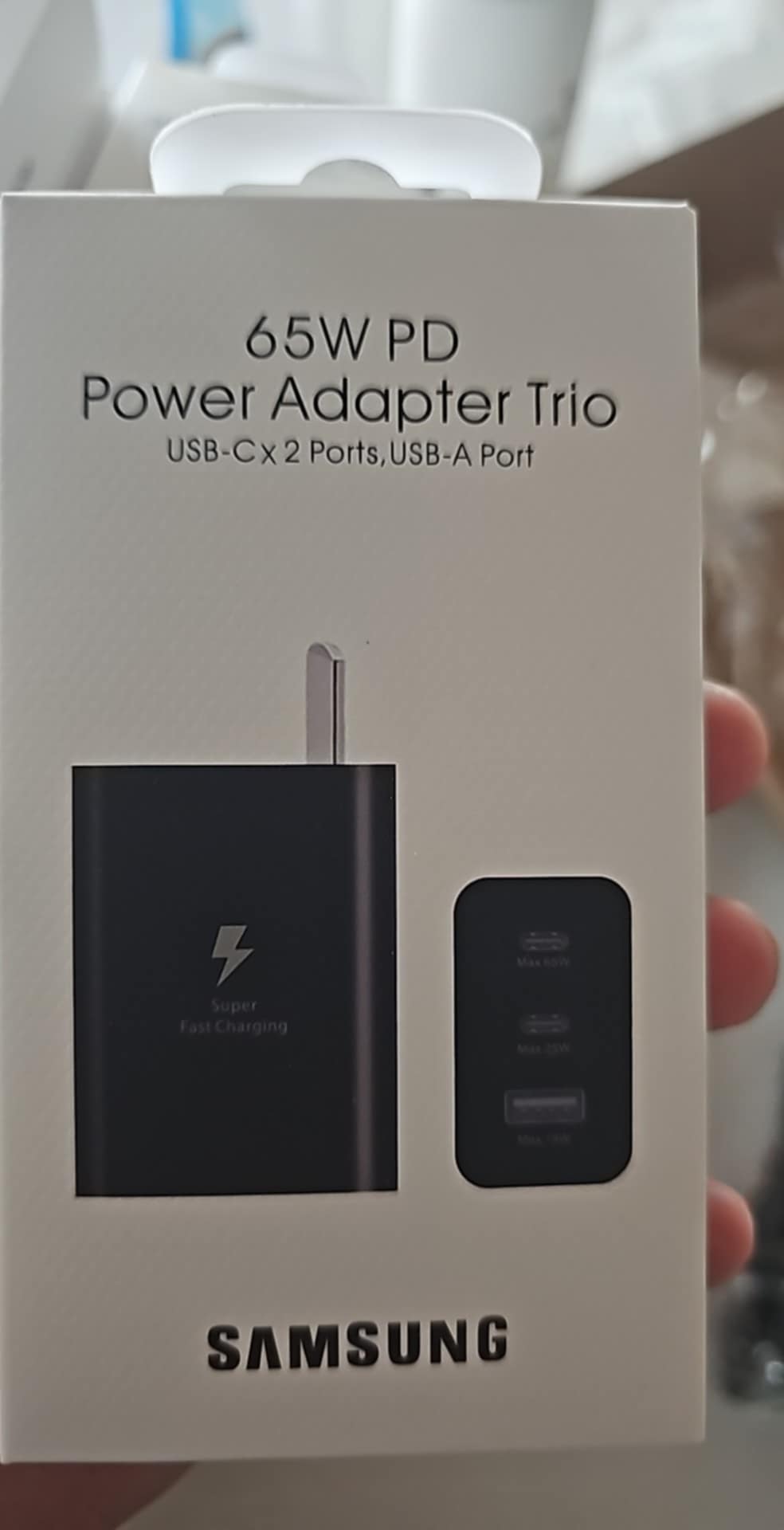 CABEZAL  SAMSUNG  DE 65W  POWER ADAPTER TRIO