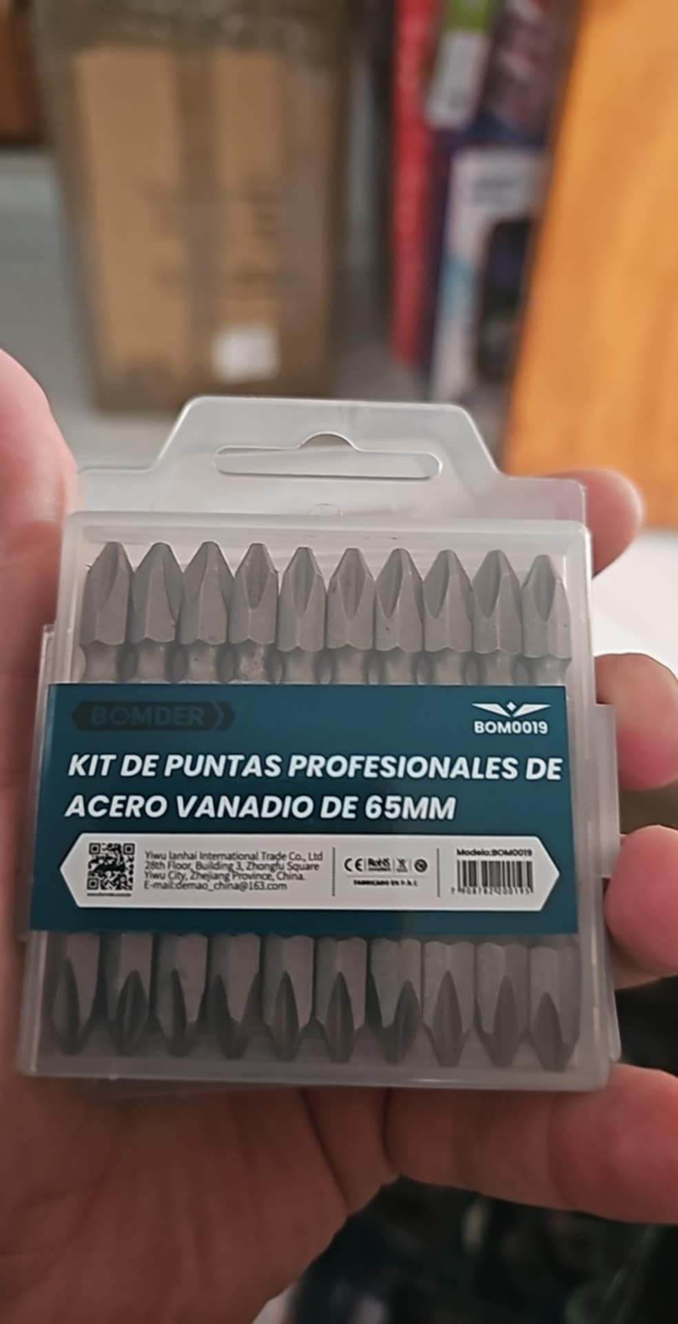 KIT DE PUNTA  PH2  P/ DESTORNILLADOR BOM0019