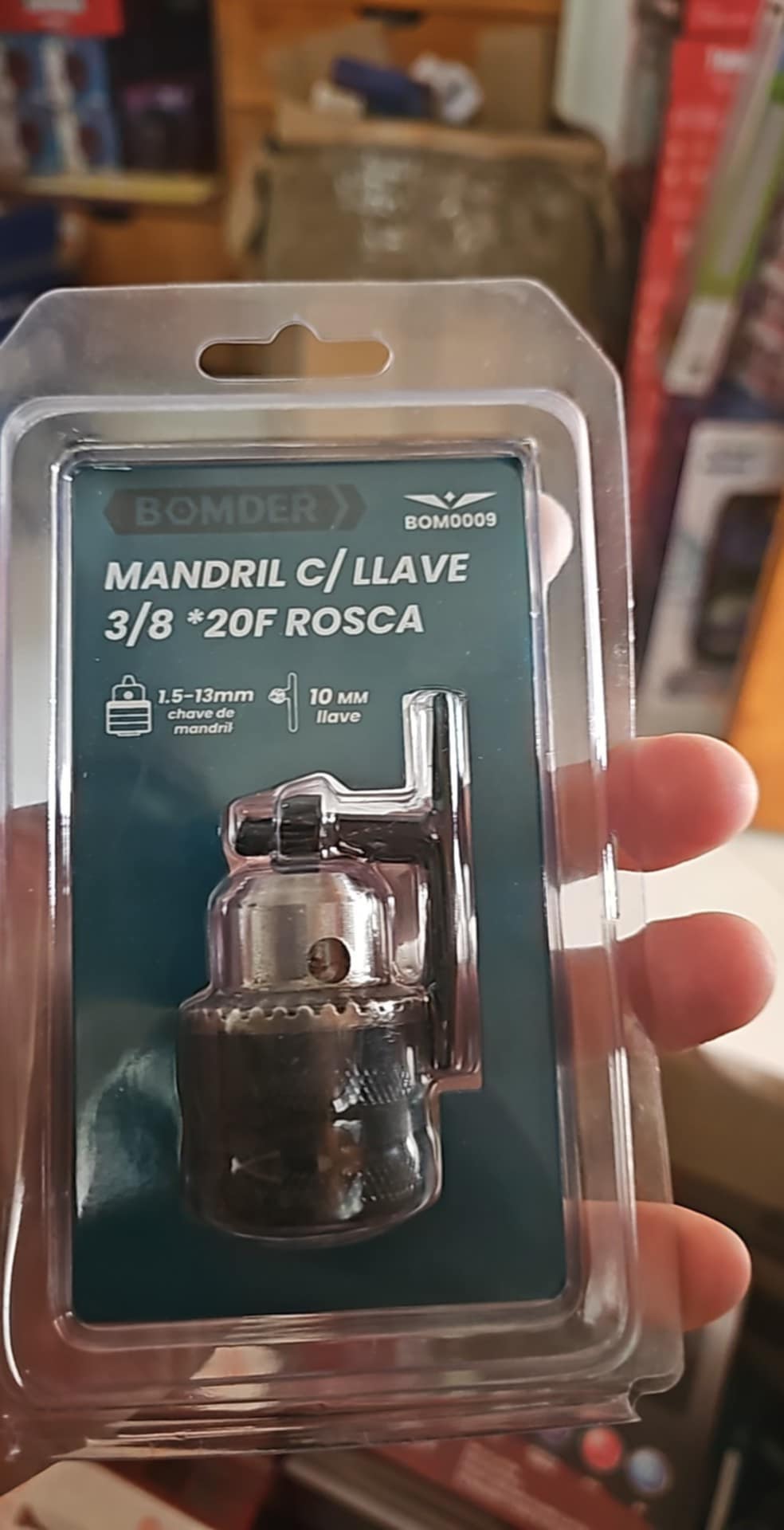 MANDRIL CON LLAVE 3/8 ROCA BOM0009