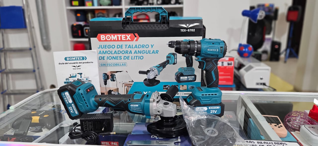 kit de amoladora + atornilladora
