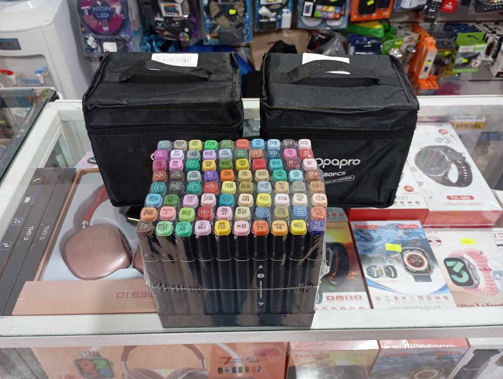 set de marcadores *80