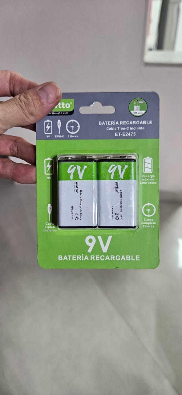 BATERIA RECARGABLE 9 V ET-E2475