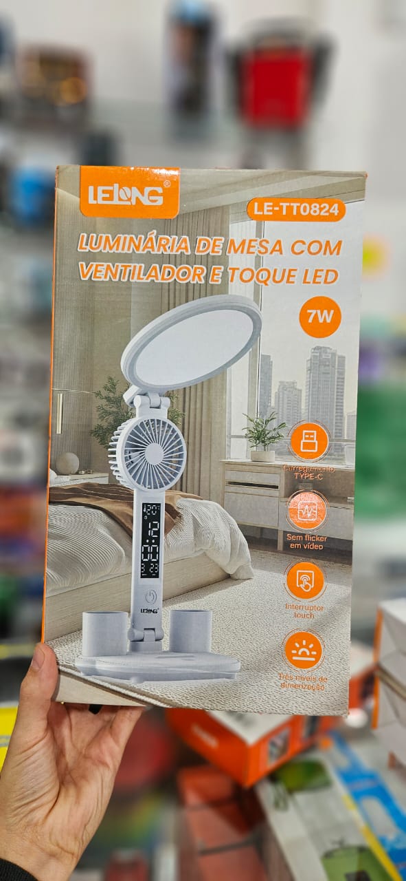 VELADOR CON VENTILADOR LE-TT0824