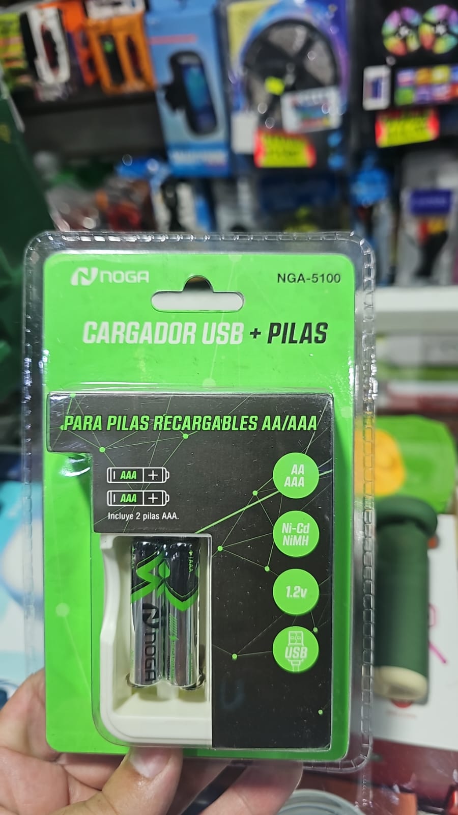 CARGADOR+PILAS NGA-5100 AAA