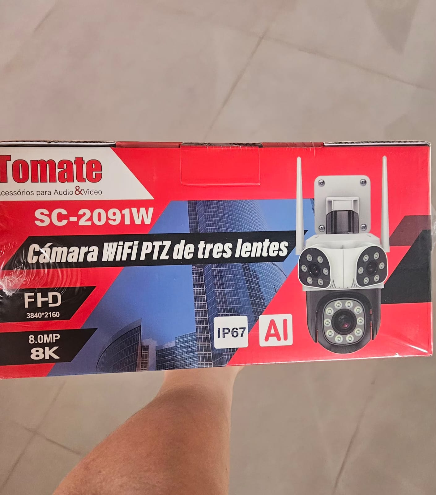 CAMARA IP TRES LENTES SC-2091W