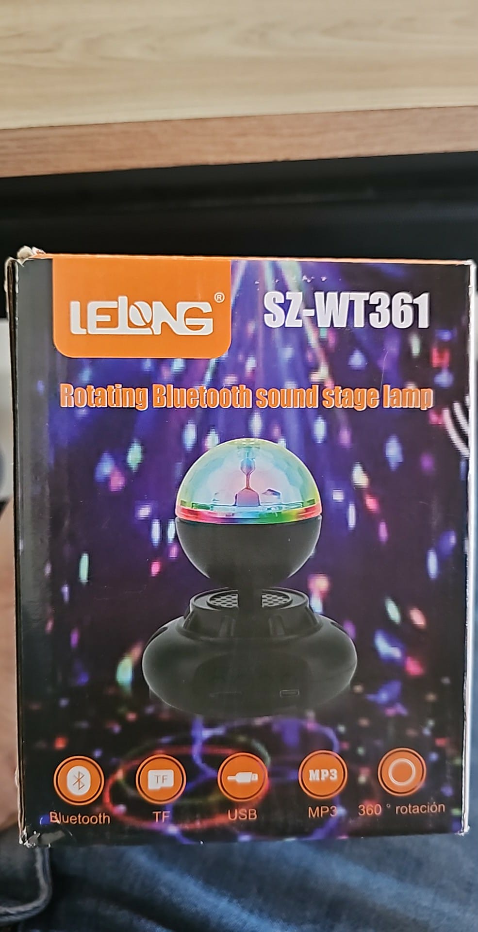 VELADOR ESFERA  CON BLUETOOTH Y PARLANTE SZ-WT361
