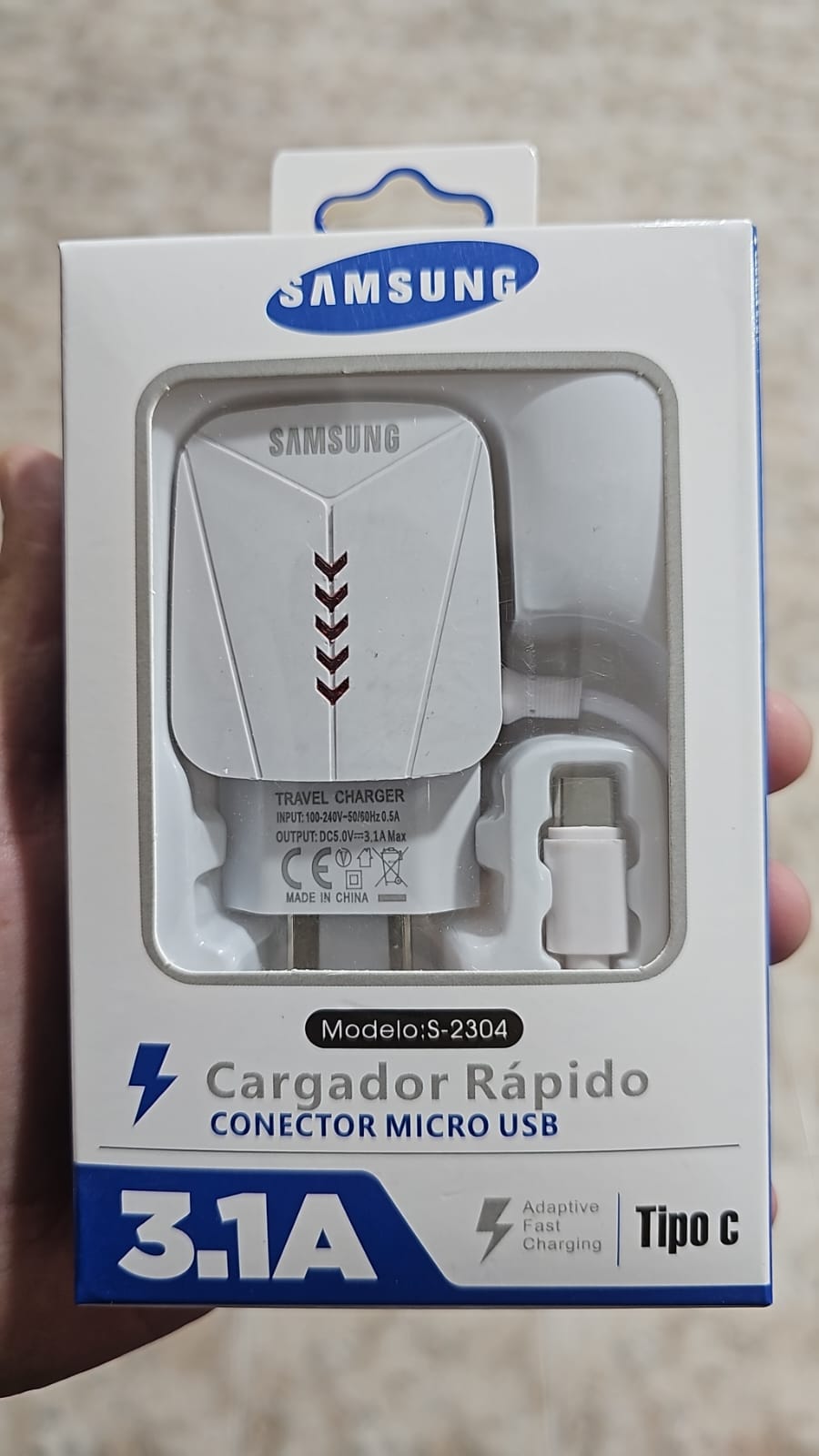 CARGADOR TIPO C SAMSUNG 3.1A